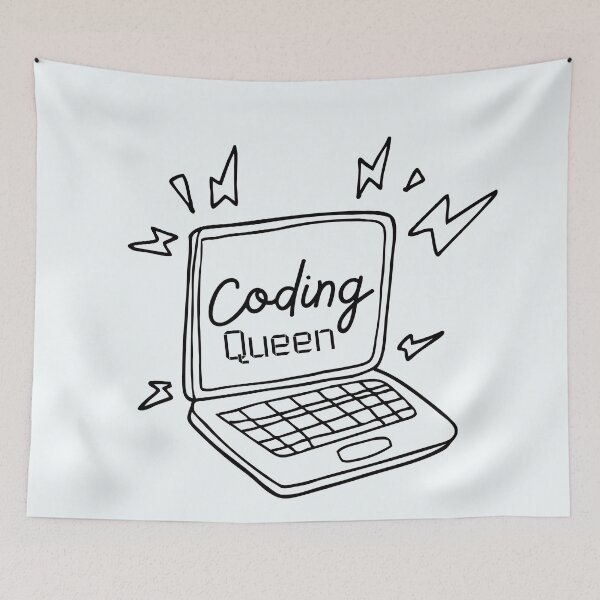 Item preview, Coding Queen| women in tech Support Women in Tech| like a girl software engineer developer programmer steminist computer science STEM designed and sold by brinikki.