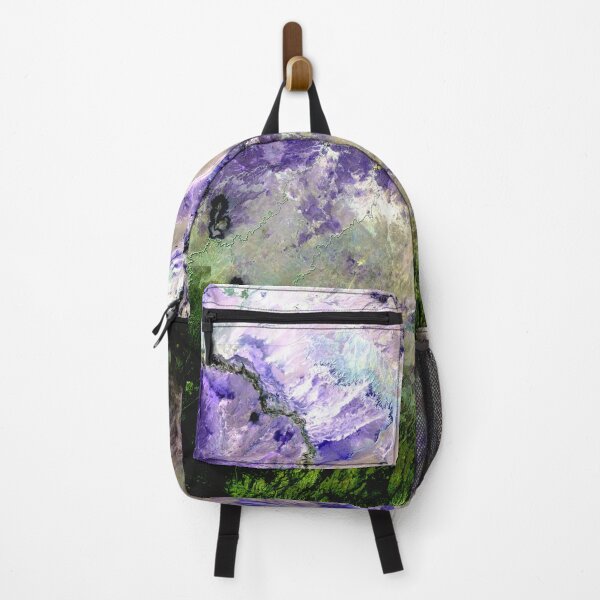 Item preview, Purple Grey Green Abstract Painting, Arizona USA designed and sold by BEyourself be.
