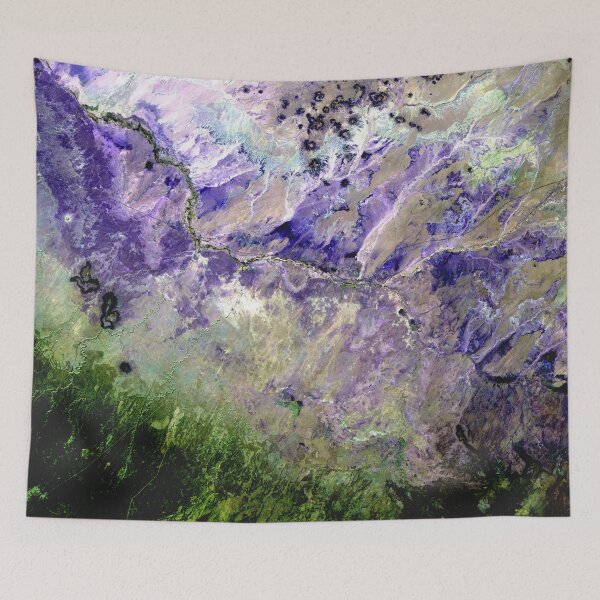 Item preview, Purple Grey Green Abstract Painting, Arizona USA designed and sold by BEyourself be.