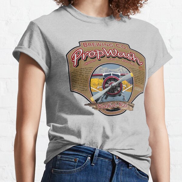PropWash Brewing Co. - Radial Red DHC-2 Beaver Floatplane Classic T-Shirt