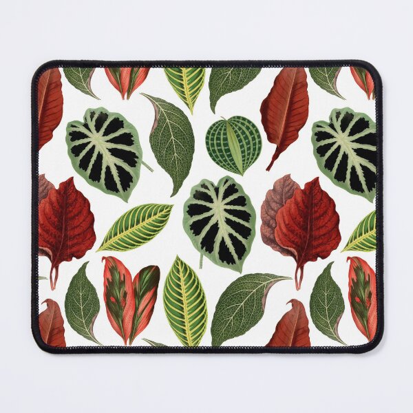 Item preview, House plant leaves indoor tropical jungle pattern cottagecore aesthetic designed and sold by PG Illustration.
