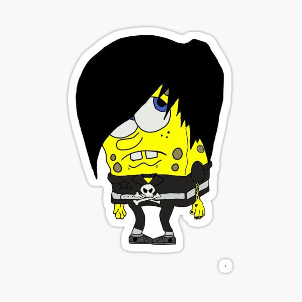 Vista previa del artículo con la obra «emo bob esponja», diseñado y vendido por artsofluna.