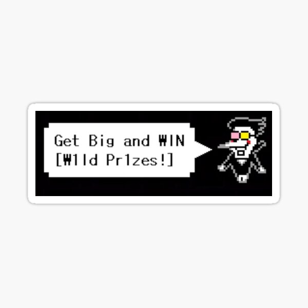 Item preview, Spamton - Get Big and WIN [W1ld Pr1zes!] designed and sold by hannahbanan-ah.