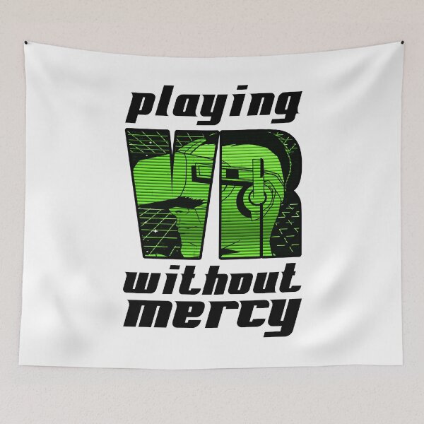 Item preview, Virtual reality playing VR without mercy green designed and sold by Denis Rösler.