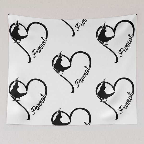 Item preview, Animal Heart Parrot designed and sold by NgocLanDesign.
