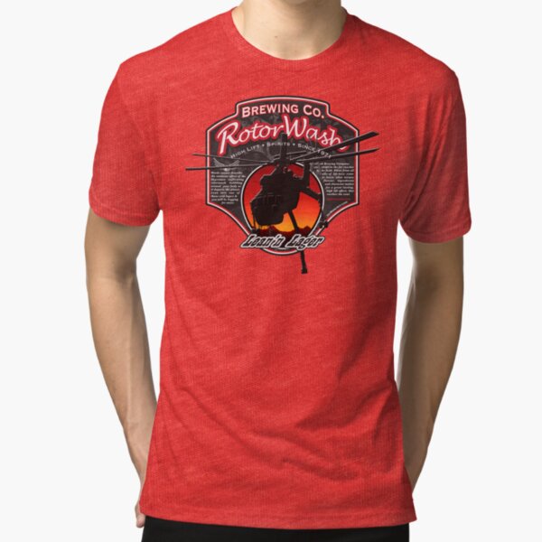 RotorWash Brewing Co. - Lean'n Lager Skycrane Tri-blend T-Shirt