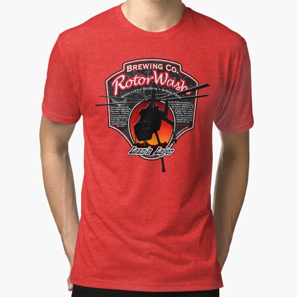 RotorWash Brewing Co. - Lean'n Lager Skycrane Tri-blend T-Shirt