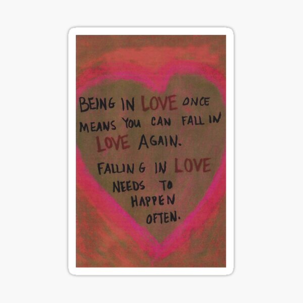 Being in Love ... Sticker