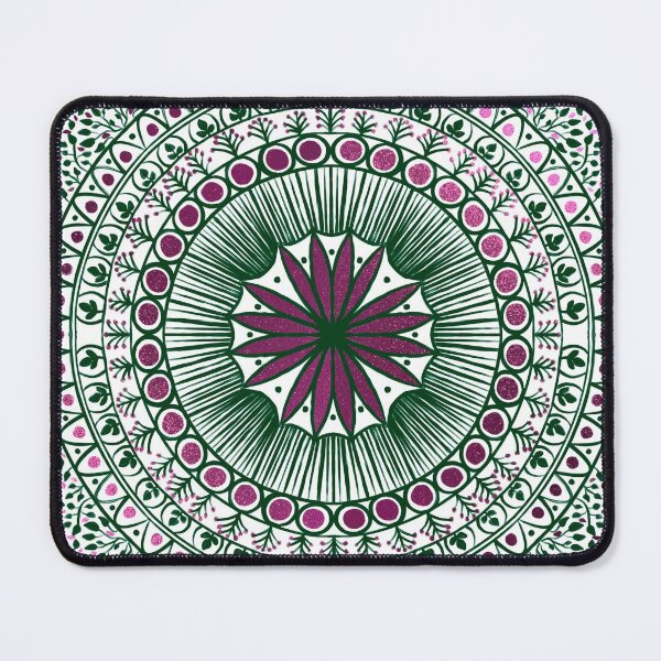 Item preview, Green & Cranberry Mandala  designed and sold by katseifried.