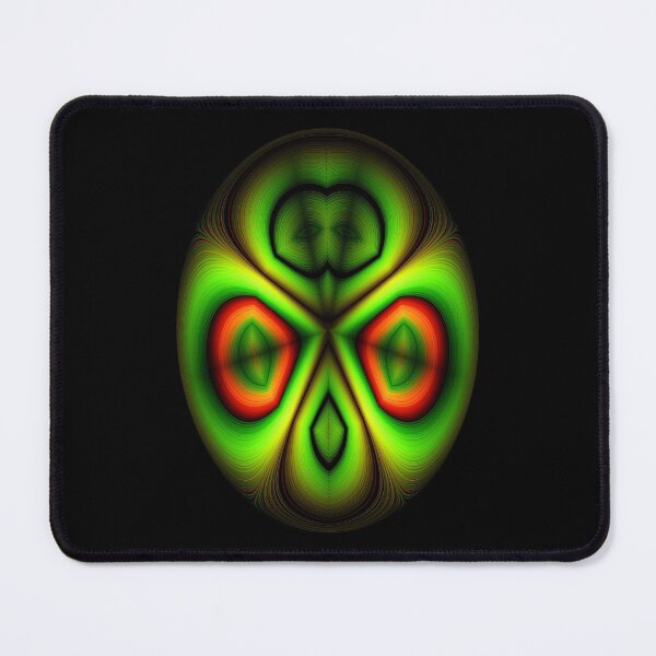 Item preview, Abstract neon green oval face designed and sold by Astralia.