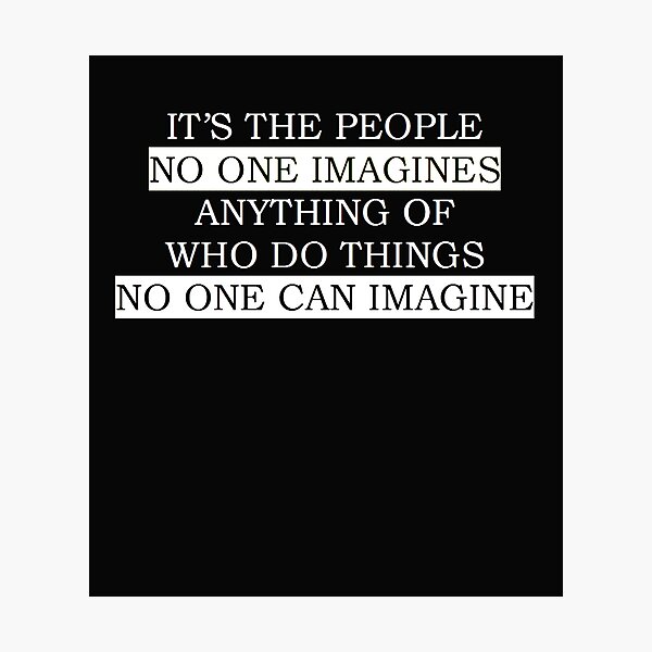 Imitation Game Photographic Print