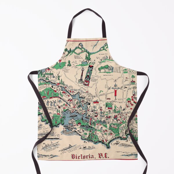 Item preview, 1939 Vintage Map of Victoria, British Columbia, Canada designed and sold by Gin Neko.