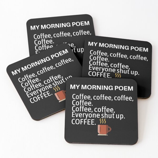 Item preview, My Morning Coffee Poem designed and sold by TeeRayBee.