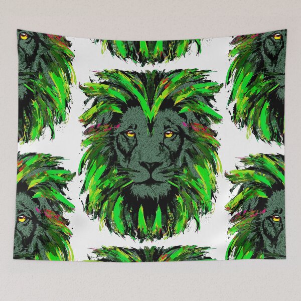Item preview, Green Lion Head - Lion Mouse Pad designed and sold by BigWildKiwi.