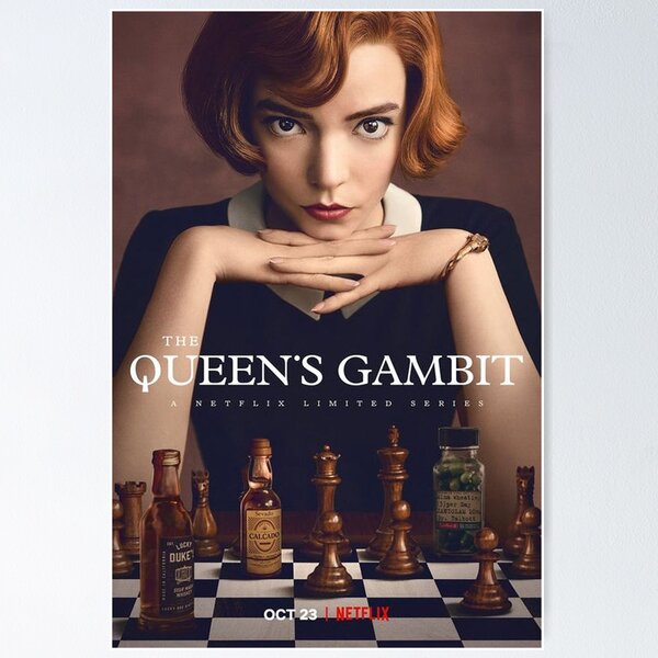 The Queens Gambit Chess Opening Poster Fine Art Print Poster for Sale by  Jorn van Hezik