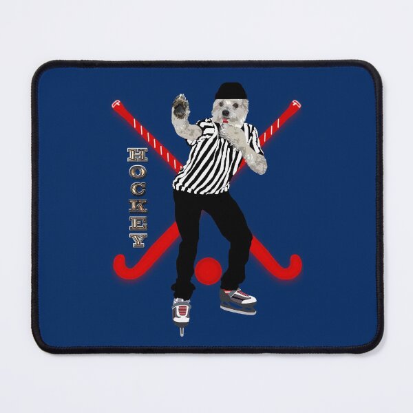 Item preview, White dog hockey referee designed and sold by Astralia.
