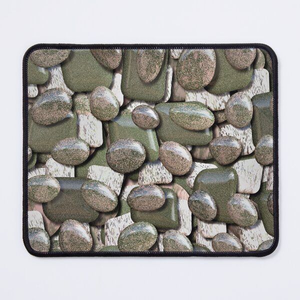 Item preview, Pink Gray and Olive Smooth River Stones designed and sold by SeaChangeDesign.