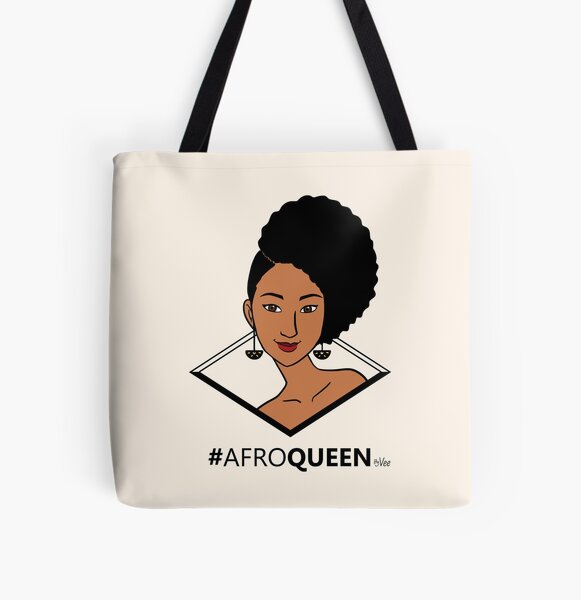 AfroQueen - AfroPuff Tote bag doublé