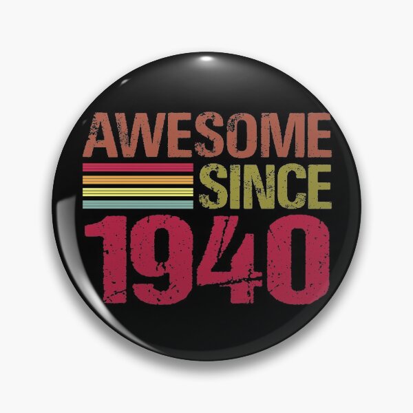 Item preview, Awesome Since 1940 Retro Vintage 81st Birthday Gift designed and sold by designbychow.