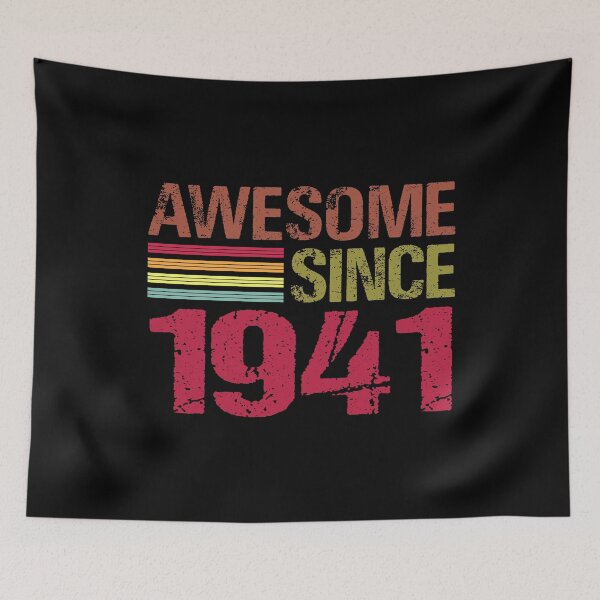 Item preview, Awesome Since 1941 Retro Vintage 80th Birthday Gift designed and sold by designbychow.