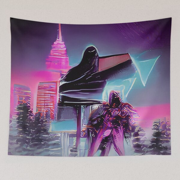 Item preview, Synthwave City designed and sold by AIThots.