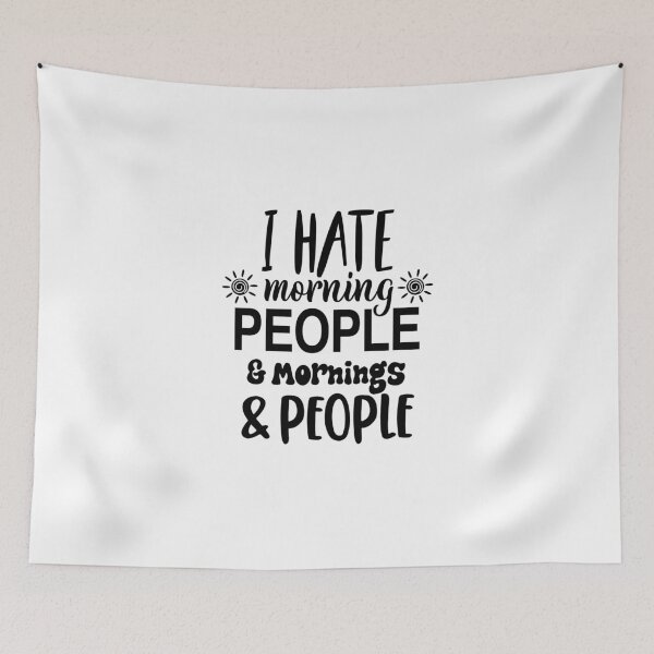 Item preview, I Hate Morning People Mornings & People designed and sold by LiveToLearn.