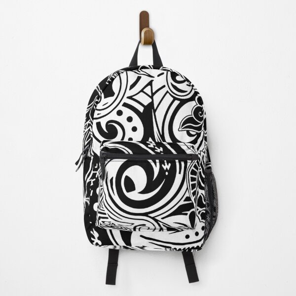 Item preview, Hawaiian Black And White Village Design Tiare Print Artboard designed and sold by sunnthreads.