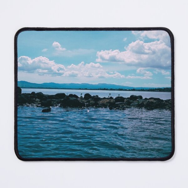 Item preview, Fiji Blue Ocean, Open Sky, Fluffy Clouds and a Rock Jetty designed and sold by RKMR.