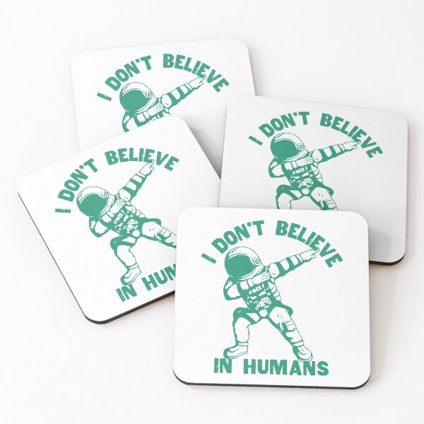 Item preview, I Dont Believe In Humans, Astronaut Dabbing, Green designed and sold by anghelapparel.
