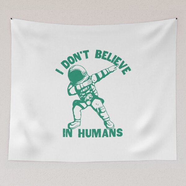 Item preview, I Dont Believe In Humans, Astronaut Dabbing, Green designed and sold by anghelapparel.