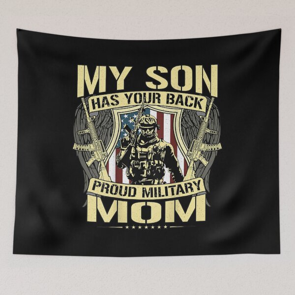 Item preview,  Son Has Your Back Proud Mom Army Mother Gift designed and sold by bessiey23.