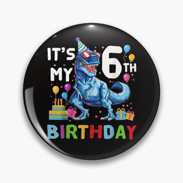Artikelvorschau, Kinder Es ist mein 6. Geburtstag Happy 6 Year T-Rex Shirt entworfen und verkauft von yolandadecker.