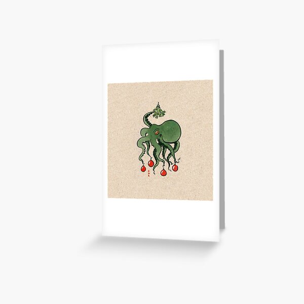 Xmas Octo Greeting Card