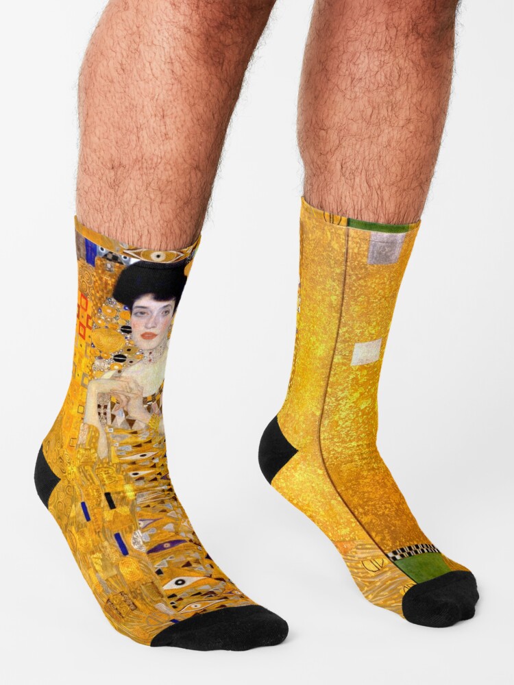 The Lady In Gold (Portrait of Adele Bloch-Bauer I) - Gustav Klimt Socks  for Sale by SimpleJoyStyle