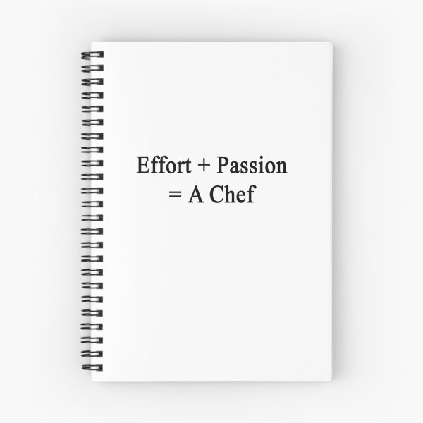 Item preview, Effort + Passion = A Chef designed and sold by supernova23.