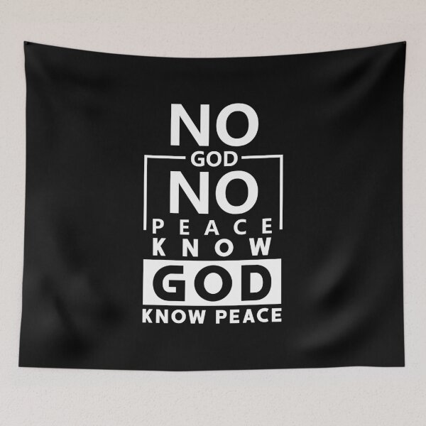 Item preview, no god no peace  designed and sold by TTOLEDO10K.