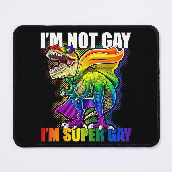 Item preview,  Gay Not Super Dinosaur Lgbt Pride Parade designed and sold by bessiey23.
