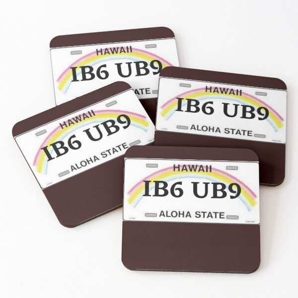 Item preview, IB6 UB9 Customized Hawaii License Plate Sticker designed and sold by Woowee808.