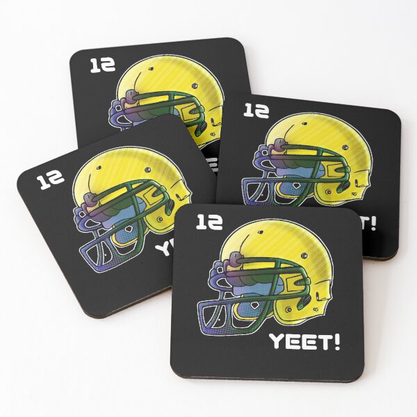 Item preview, Football Player Helmet #12 Quarterback Yeet designed and sold by Gaming x Sports.