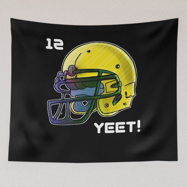 Item preview, Football Player Helmet #12 Quarterback Yeet designed and sold by Gaming x Sports.