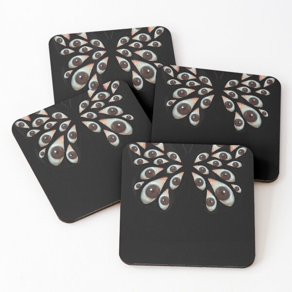 Item preview, Weirdcore Aesthetic Black Butterfly Wings Human Eyes Oddcore designed and sold by ShanteWoodley.