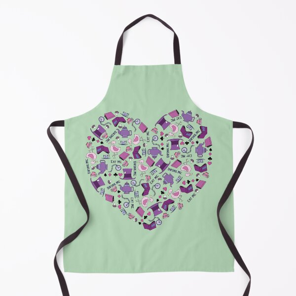 Item preview, A Funky Heart Shaped Wonderland Doodle of Tea and Books designed and sold by MissBennett.