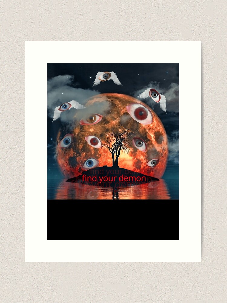 Weirdcore Eye Come Home' Poster, picture, metal print, paint by