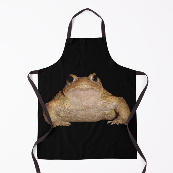 Bufo Bufo European Toad Close Up Photo Portrait Apron