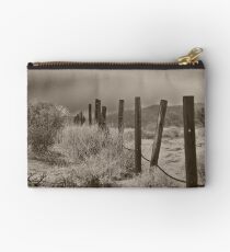 Desert Fence in 29 Palms, CA Studio Pouch