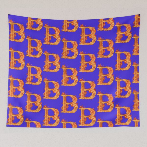 Item preview, Orange burning letter B art, Fire, alphabet letter, flame, letters, fireman, orange, colored Fire, name, person, gift, alphabet, person name. designed and sold by Senior-Kuzmin.