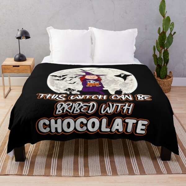 Item preview, This Witch Can Be Bribed With Chocolate Funny Halloween Gift designed and sold by JG0024.
