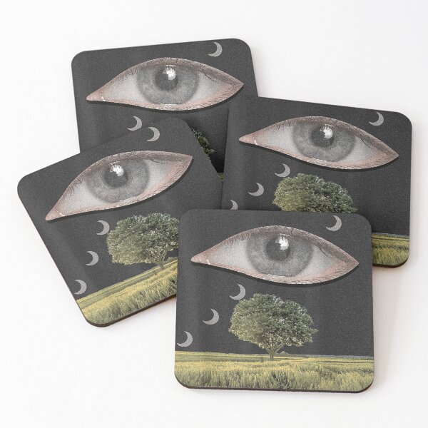Item preview, Weirdcore Aesthetic Dreamcore Oddcore Eye And Crescent Moons designed and sold by ShanteWoodley.