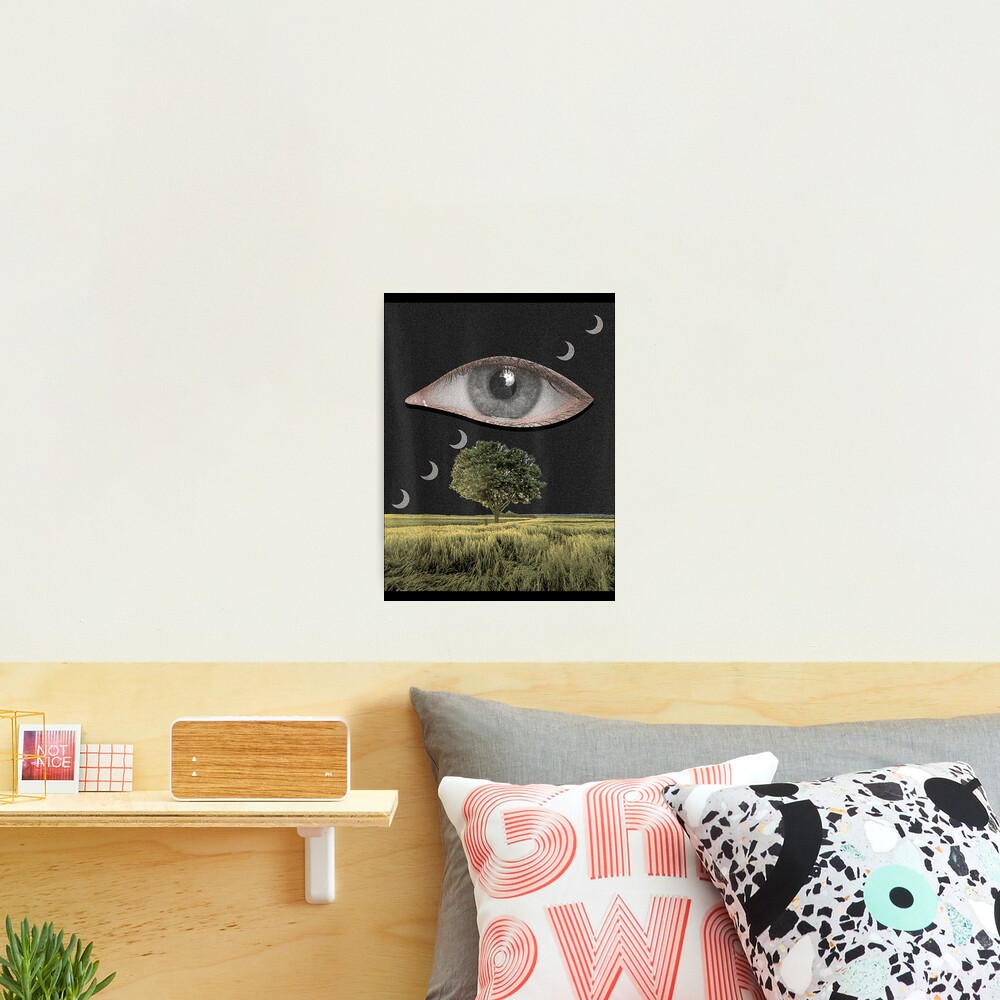 Weirdcore Aesthetic Dreamcore Oddcore Eye And Crescent Moons | Art Print