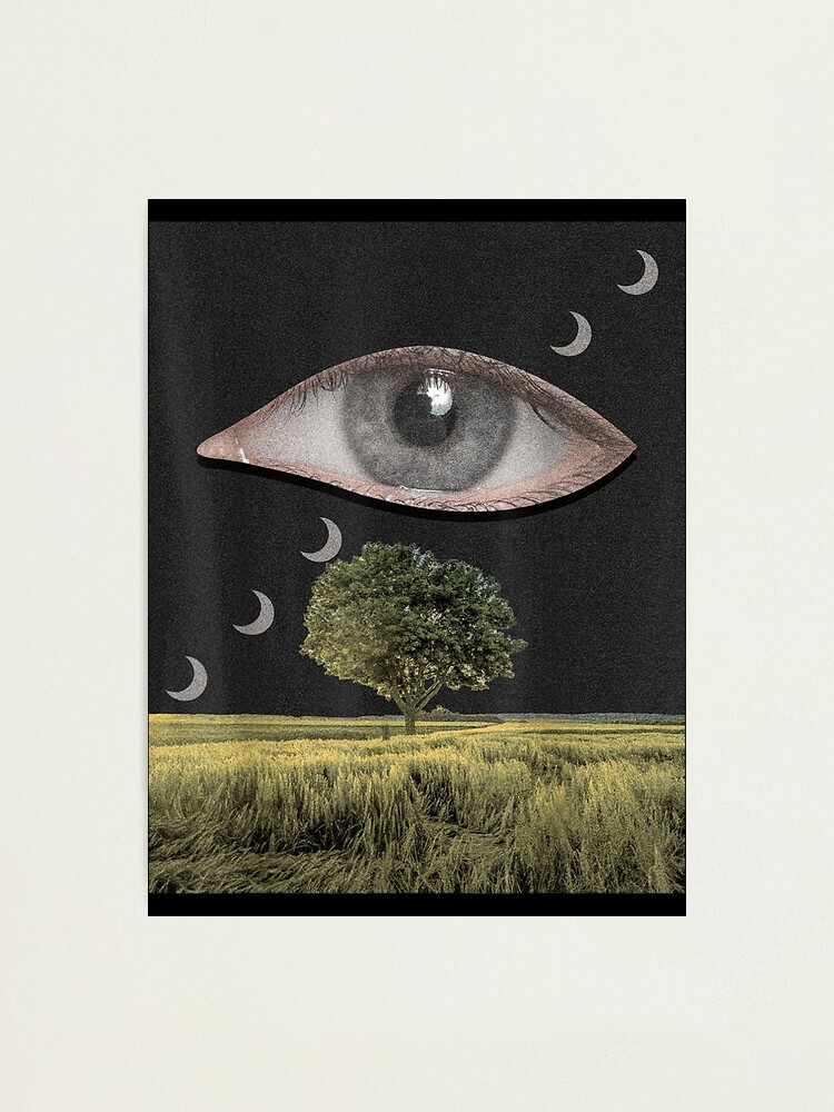 Weirdcore Aesthetic Dreamcore Oddcore Eye And Crescent Moons Photographic  Print for Sale by ShanteWoodley